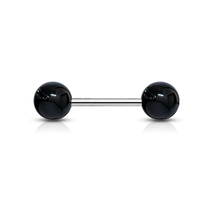 Solid Colored Acrylic Ball 316L Surgical Steel Barbell Barbell Skin Metals