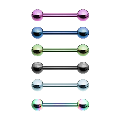 Titanium IP Barbell Over 316L Stainless Steel Barbell Skin Metals