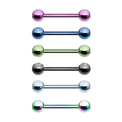 Titanium IP Barbell Over 316L Stainless Steel Barbell Skin Metals