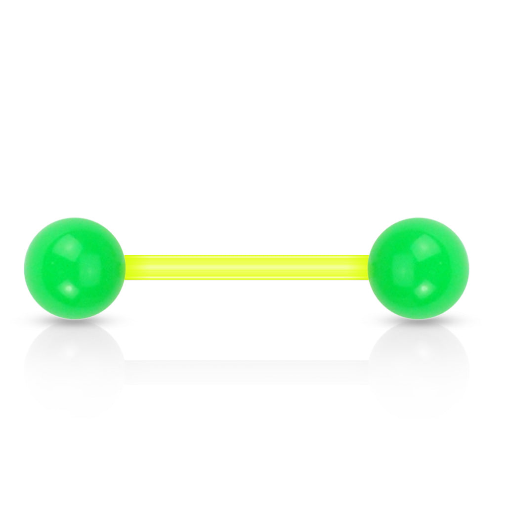 Solid Color UV Reactive Acrylic Balls Flexible Barbells Barbell Skin Metals