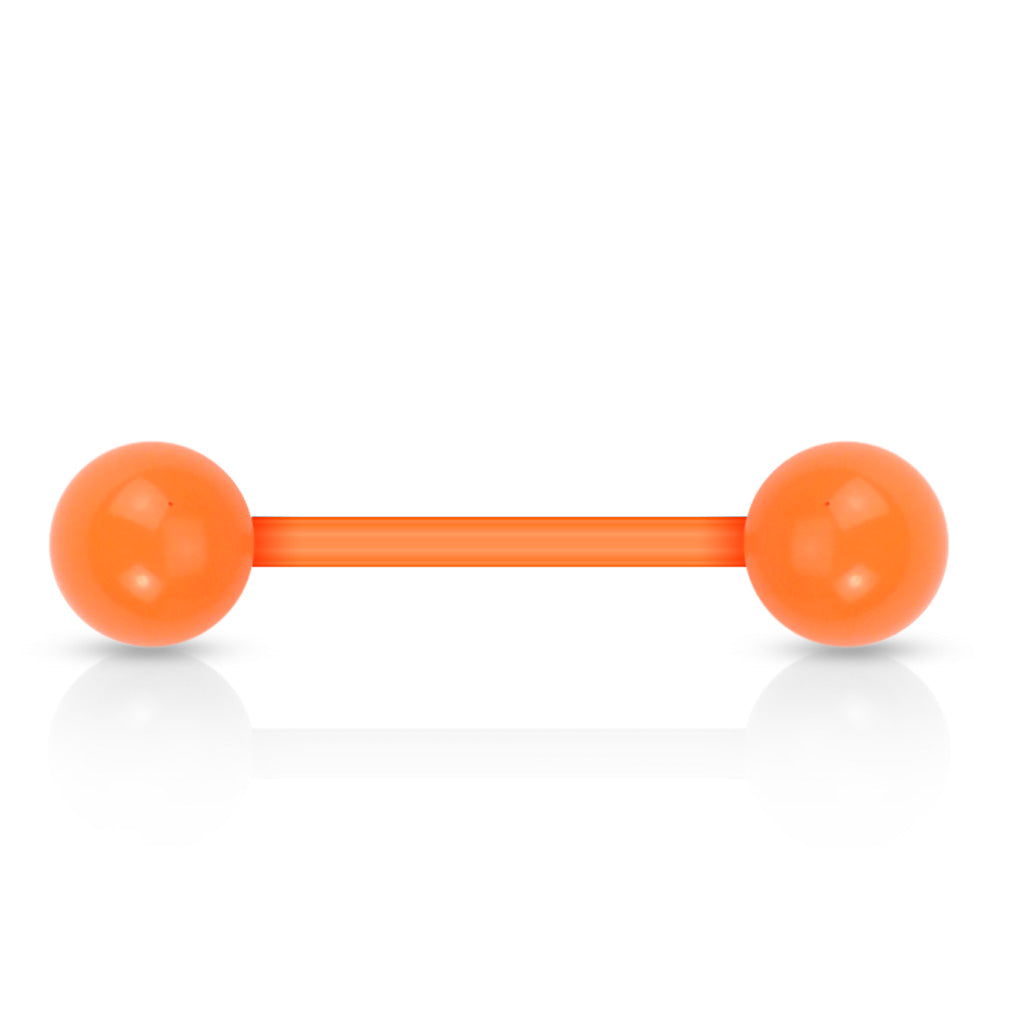 Solid Color UV Reactive Acrylic Balls Flexible Barbells Barbell Skin Metals