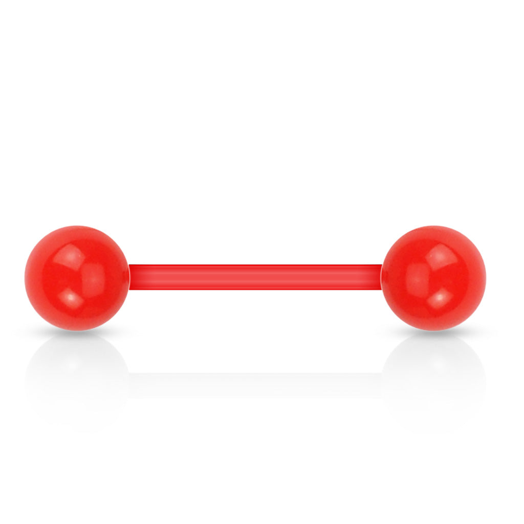 Solid Color UV Reactive Acrylic Balls Flexible Barbells Barbell Skin Metals