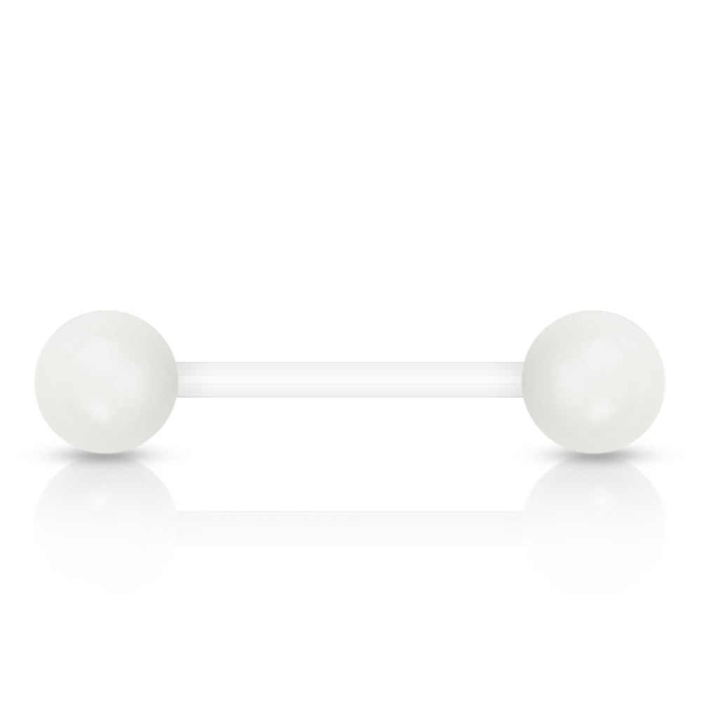 Solid Color UV Reactive Acrylic Balls Flexible Barbells Barbell Skin Metals