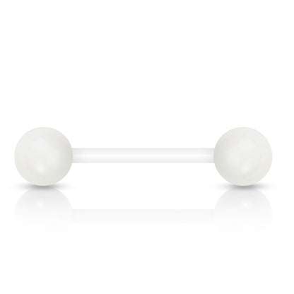 Solid Color UV Reactive Acrylic Balls Flexible Barbells Barbell Skin Metals