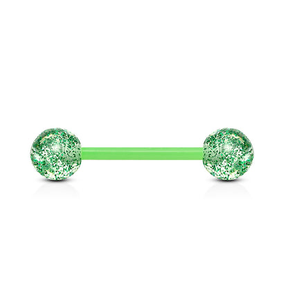 Ultra Glitter Acrylic Balls Flexible PTFE Barbell Barbell Skin Metals