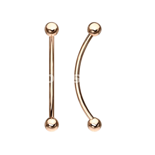 316L Surgical Steel Curved Barbell for Snake Eye Piercing and More Curved Barbell Skin Metals
