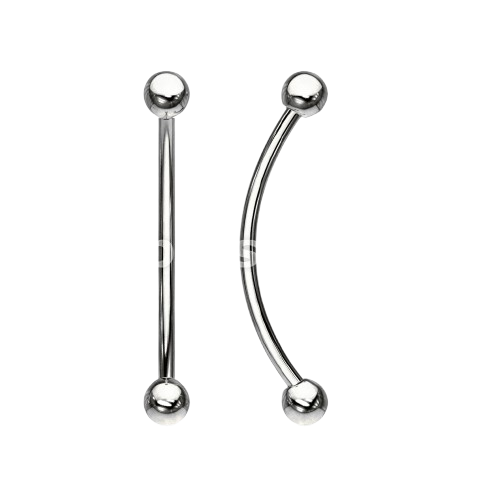 316L Surgical Steel Curved Barbell for Snake Eye Piercing and More Curved Barbell Skin Metals
