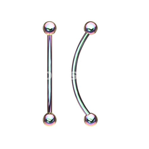 316L Surgical Steel Curved Barbell for Snake Eye Piercing and More Curved Barbell Skin Metals