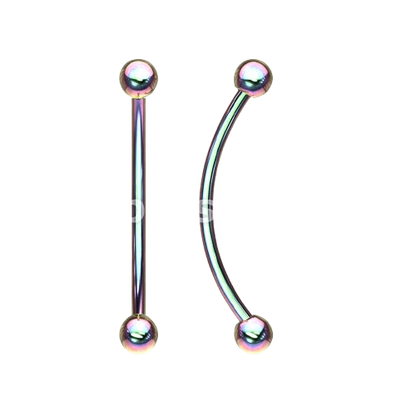 316L Surgical Steel Curved Barbell for Snake Eye Piercing and More Curved Barbell Skin Metals