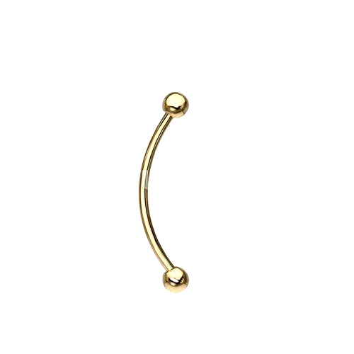 316L Surgical Steel Curved Barbell for Snake Eye Piercing and More Curved Barbell Skin Metals