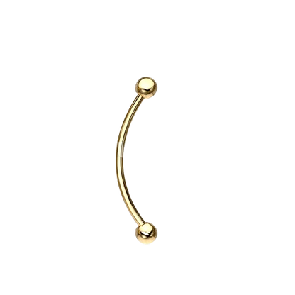 316L Surgical Steel Curved Barbell for Snake Eye Piercing and More Curved Barbell Skin Metals