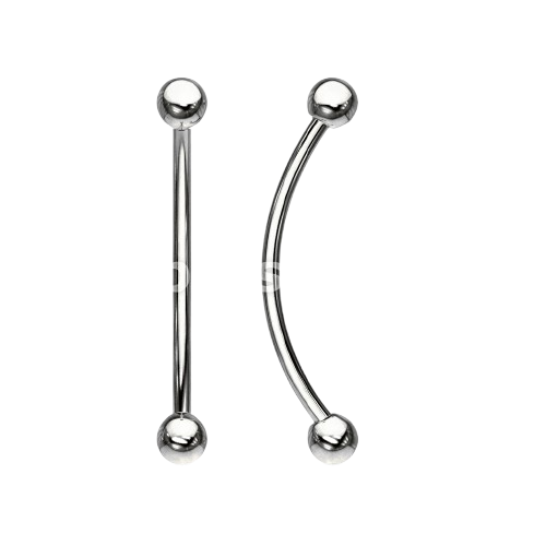 316L Surgical Steel Curved Barbell for Snake Eye Piercing and More Curved Barbell Skin Metals