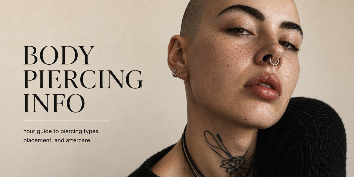Body Piercing Guides from Skin Metals Jewelry