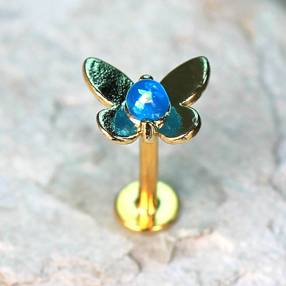 Gold Plated Daisy Flower Labret - Skin Metals