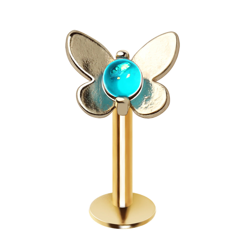 Gold Plated Daisy Flower Labret - Skin Metals