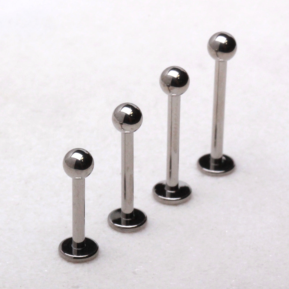 Implant Grade Titanium Labret with Ball - Skin Metals