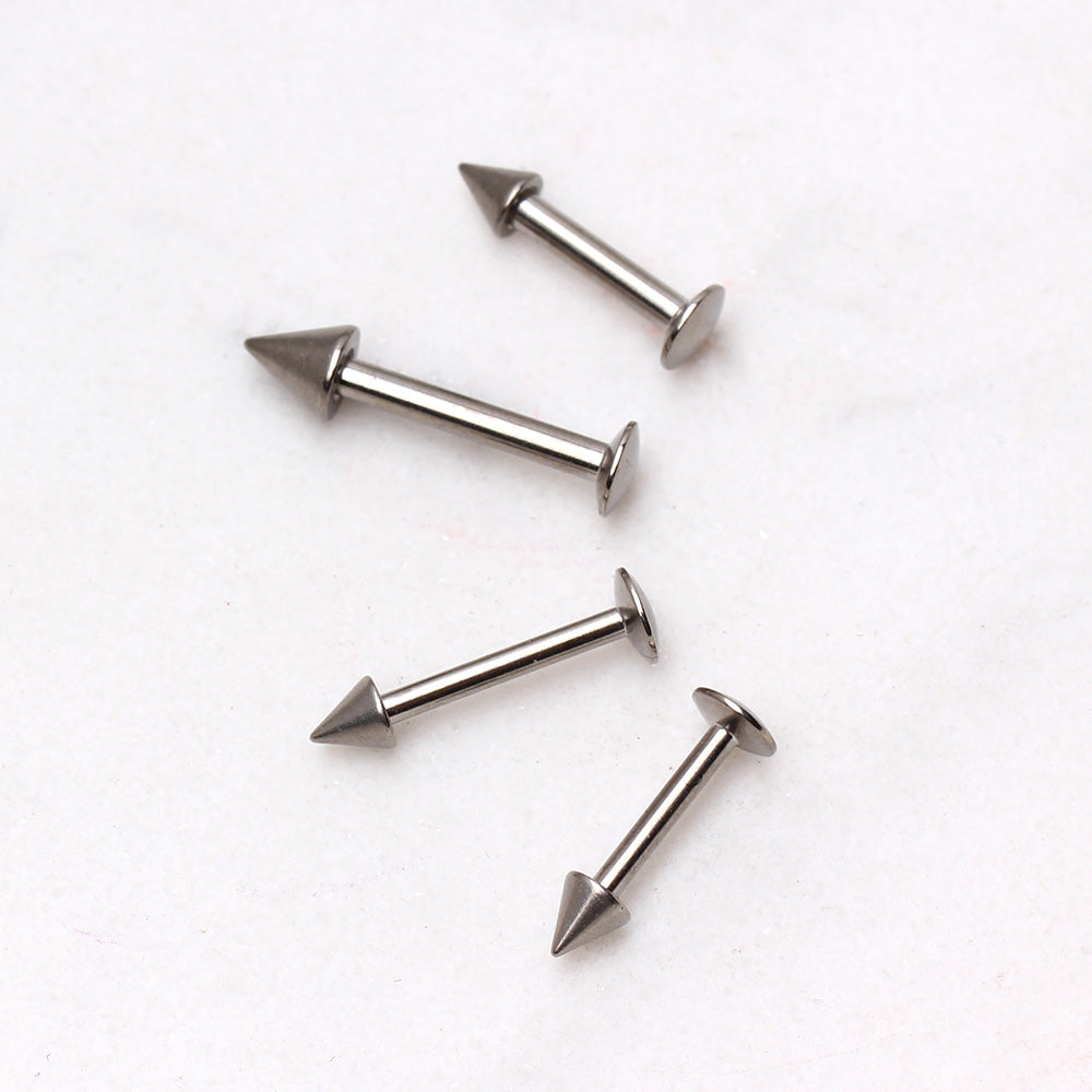 Implant Grade Titanium Labret with Spike - Skin Metals