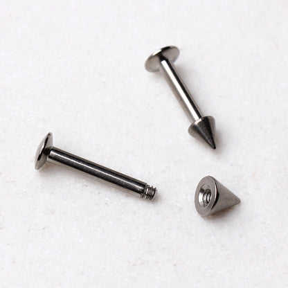 Implant Grade Titanium Labret with Spike - Skin Metals