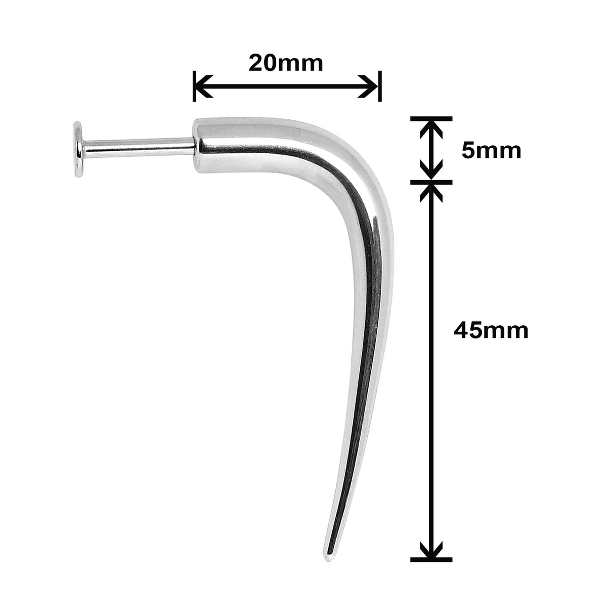 316L Stainless Steel Talon Labret - Skin Metals
