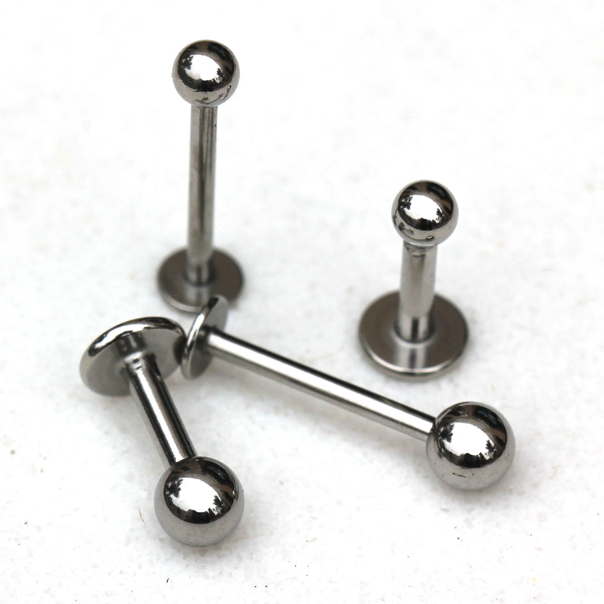 316L Stainless Steel Labret with Solid Ball - Skin Metals