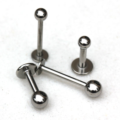 316L Stainless Steel Labret with Solid Ball - Skin Metals