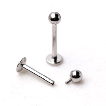 316L Stainless Steel Internally Threaded Ball Top Labret