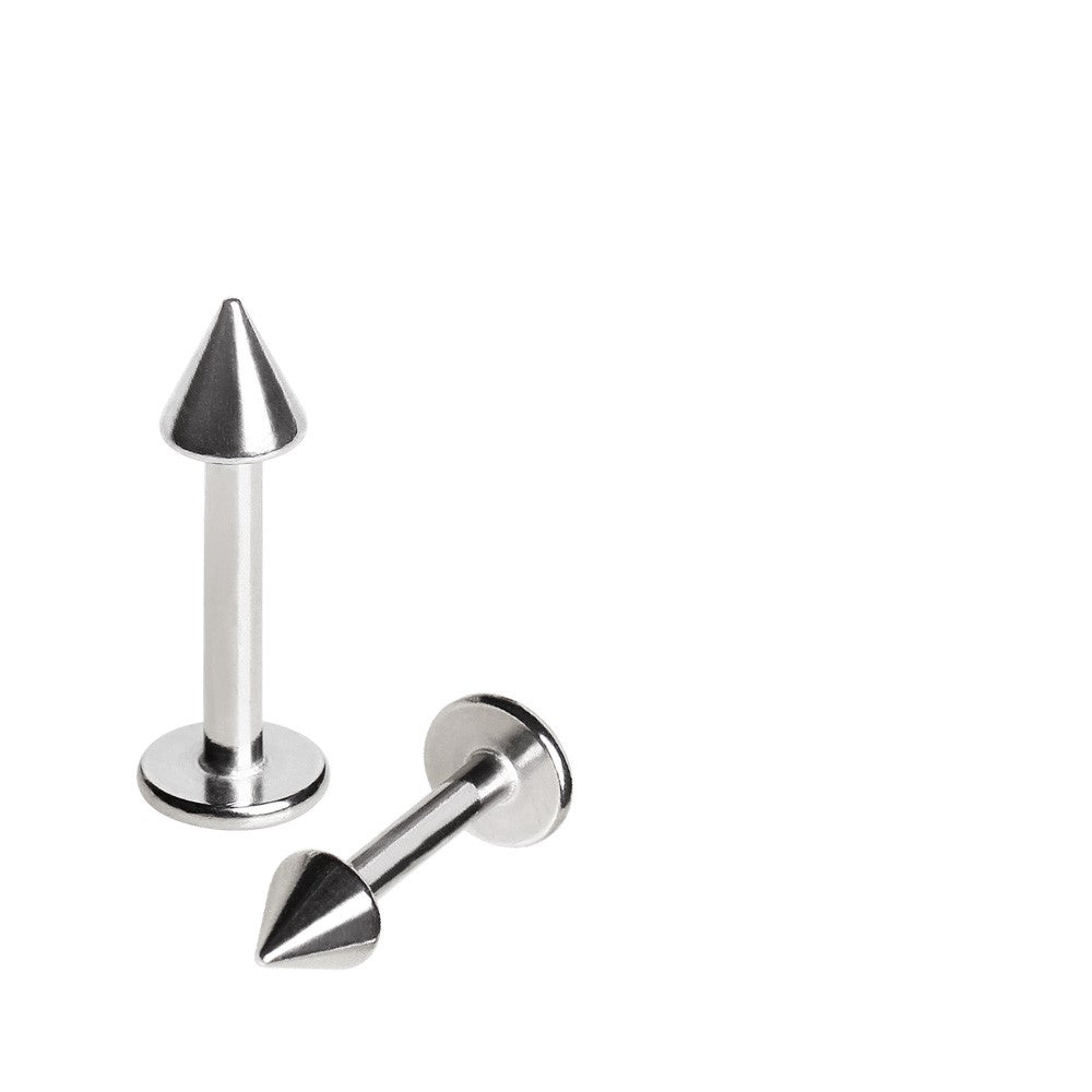 316L Stainless Steel Spike Labret Stud - Skin Metals
