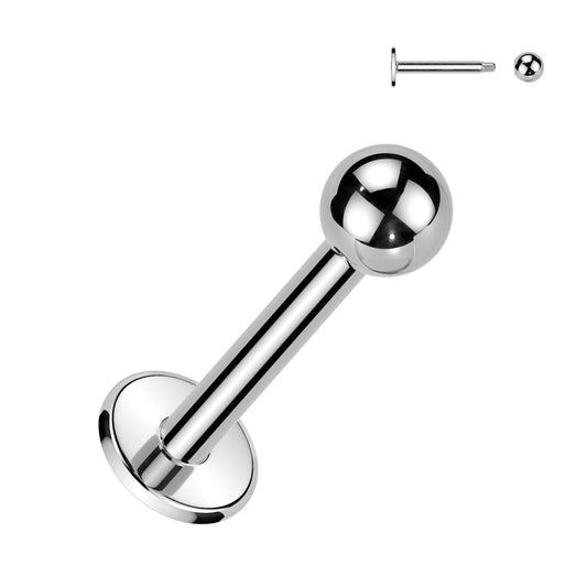 316L Surgical Steel Labret Studs With Ball Labret Skin Metals