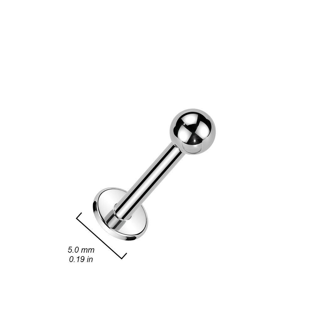 316L Surgical Steel Labret Studs With Ball Labret Skin Metals