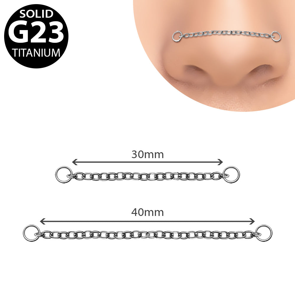 Implant Grade Titanium Single Nose Chain