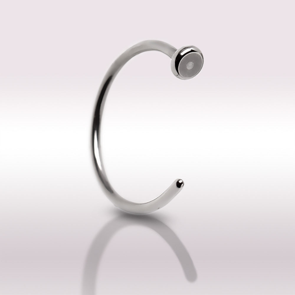 Implant Grade Titanium Flattened Nose Hoop Ring