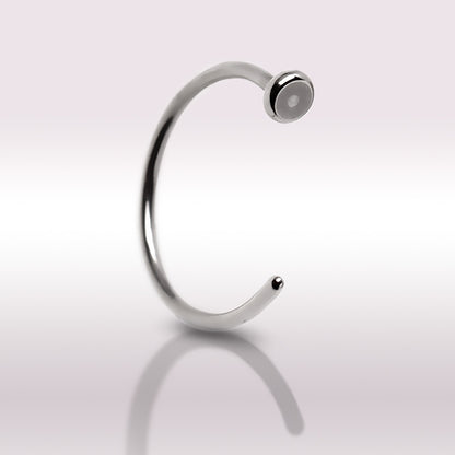 Implant Grade Titanium Flattened Nose Hoop Ring