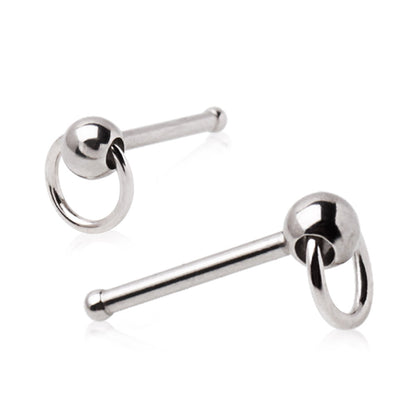 316L Stainless Steel Slave Ring Stud Nose Ring - Skin Metals