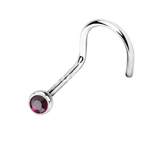 Press Fit Gem Ball 316L Surgical Steel Nose Screw Rings Nose Ring Skin Metals