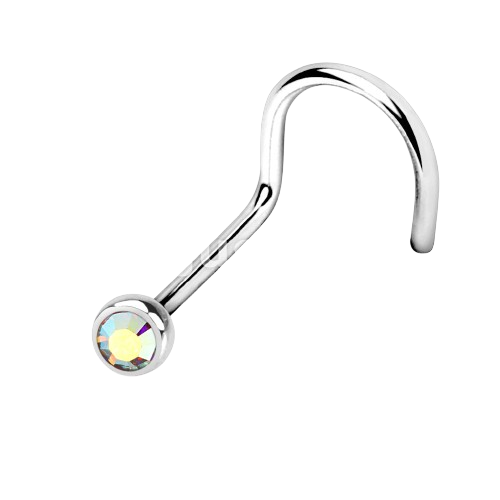 Press Fit Gem Ball 316L Surgical Steel Nose Screw Rings Nose Ring Skin Metals