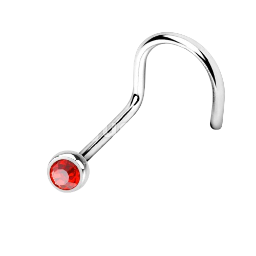 Press Fit Gem Ball 316L Surgical Steel Nose Screw Rings Nose Ring Skin Metals