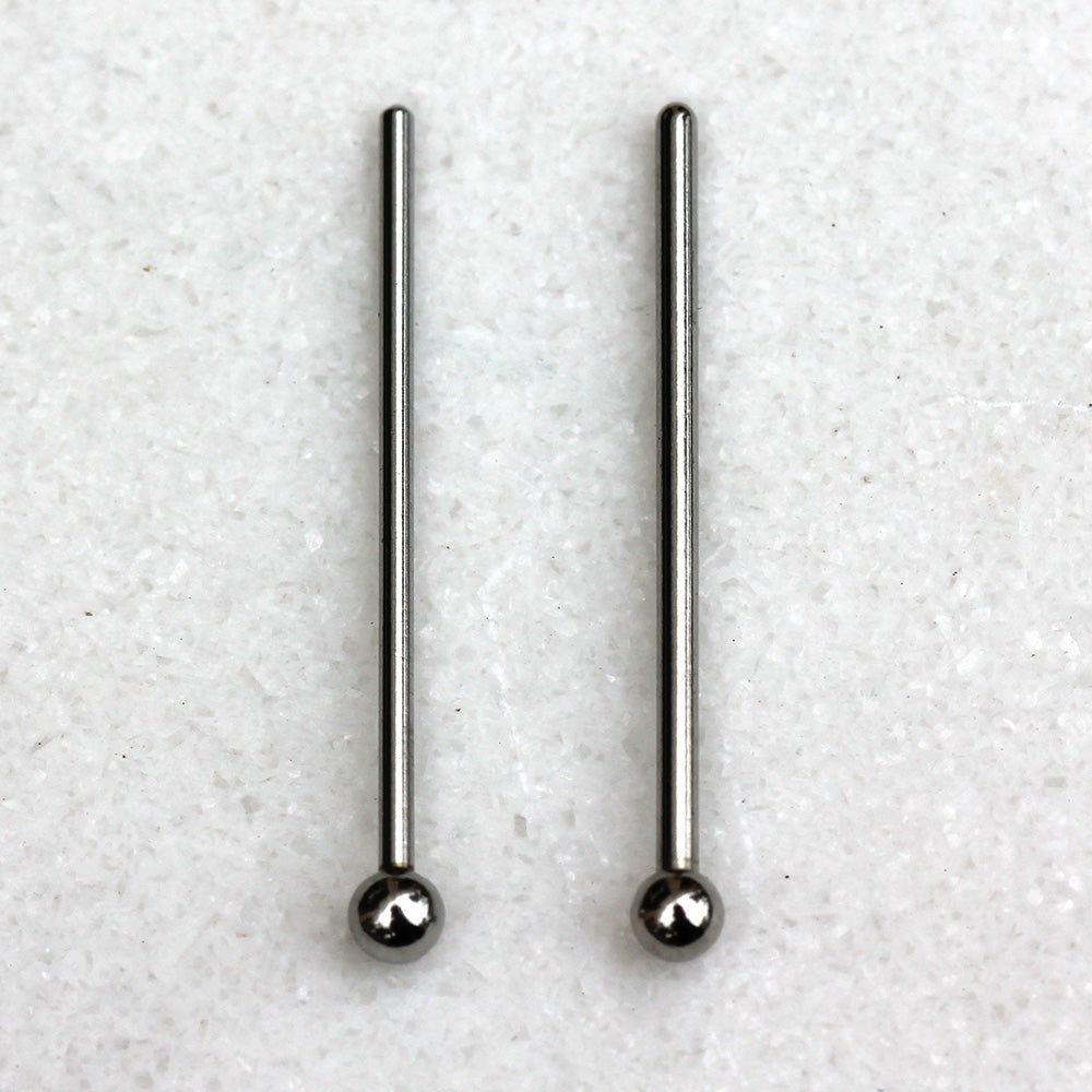 316L Stainless Steel Fish Tail Nose Ring — Ball, Dome & Spike