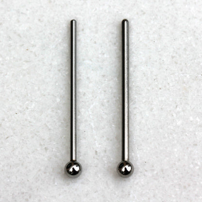 316L Stainless Steel Fish Tail Nose Ring — Ball, Dome & Spike