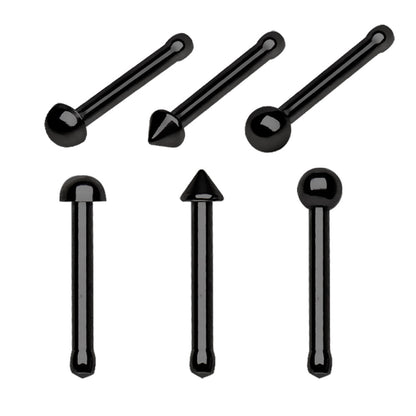 Black PVD Nose Bone, Ball Spike or Dome
