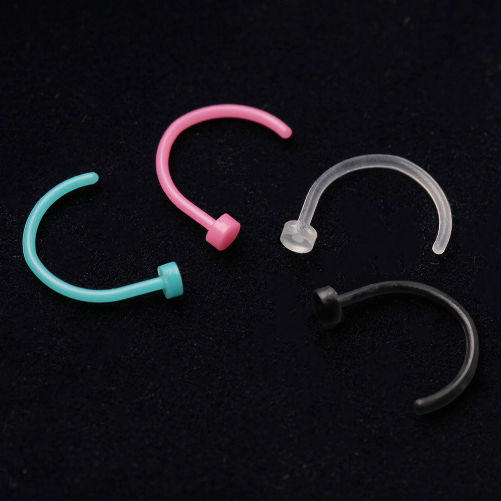 Flexible Polypropylene Nose Hoop Ring - Skin Metals