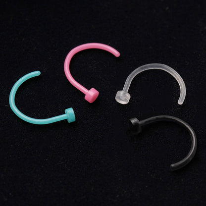 Flexible Polypropylene Nose Hoop Ring - Skin Metals