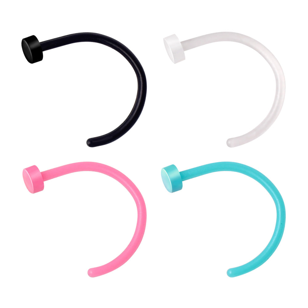 Flexible Polypropylene Nose Hoop Ring - Skin Metals