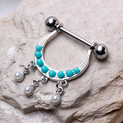 316L Stainless Steel Horseshoe Nipple Shield Nipple Ring Skin Metals