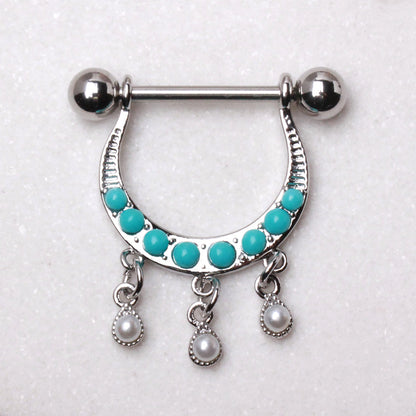316L Stainless Steel Horseshoe Nipple Shield Nipple Ring Skin Metals