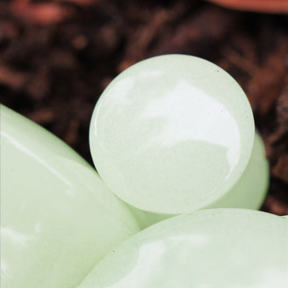 Natural Glow in the Dark Moonstone Saddle Plug — Sold as Pair