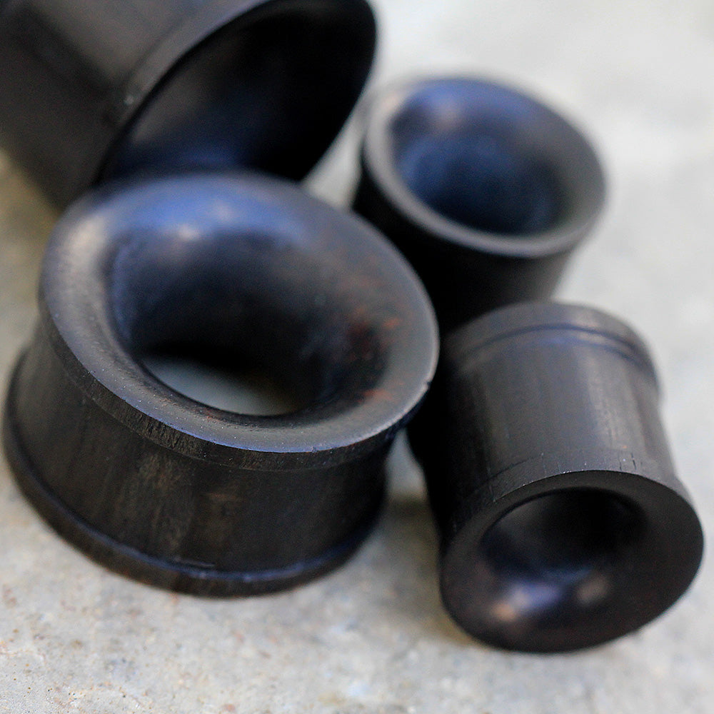 Organic Areng Wood Flesh Tunnel Plug — Sold as Pair