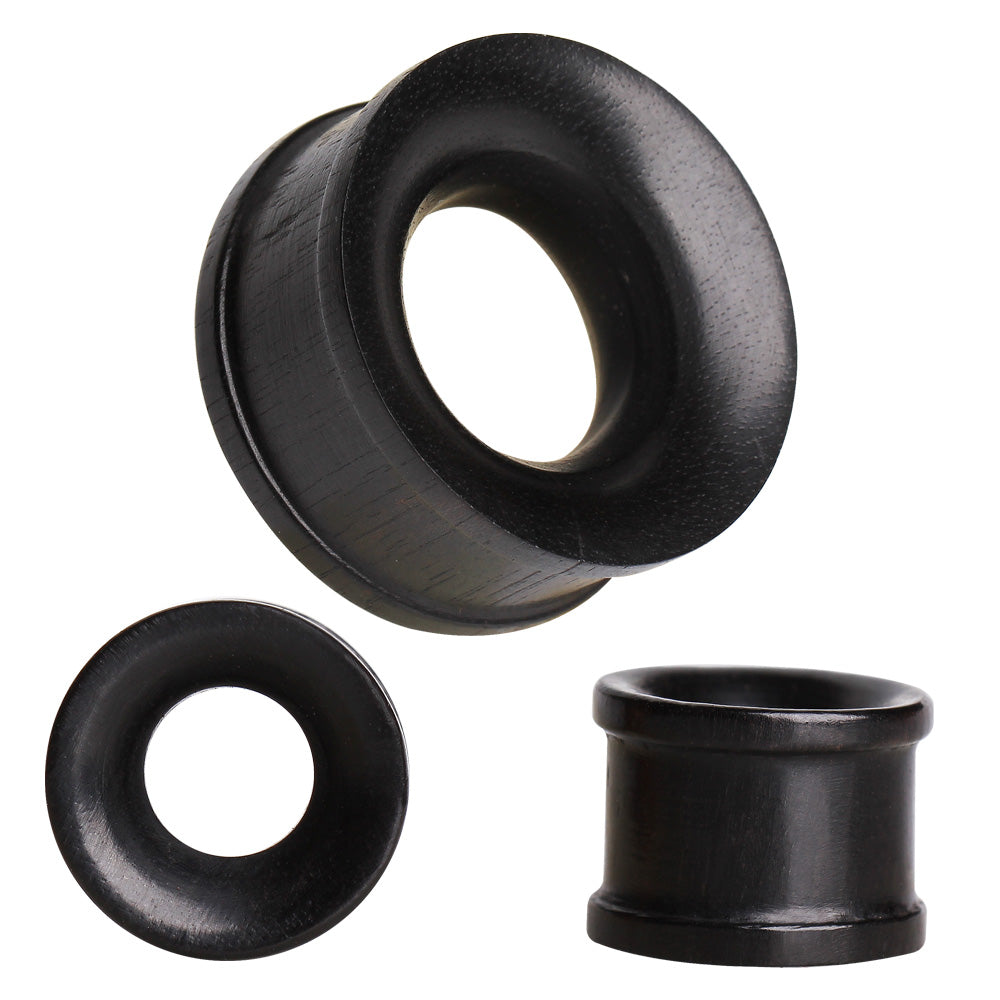 Organic Areng Wood Flesh Tunnel Plug — Sold as Pair