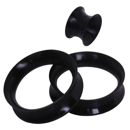 Ultra Thin Silicone Tunnel Plug — Sold as Pair