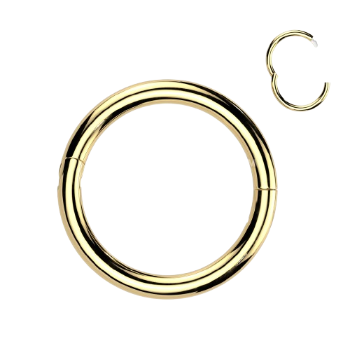 Implant Grade Titanium Half Closure New Secure Hook Hinged Segment Ring Hinged Ring Skin Metals