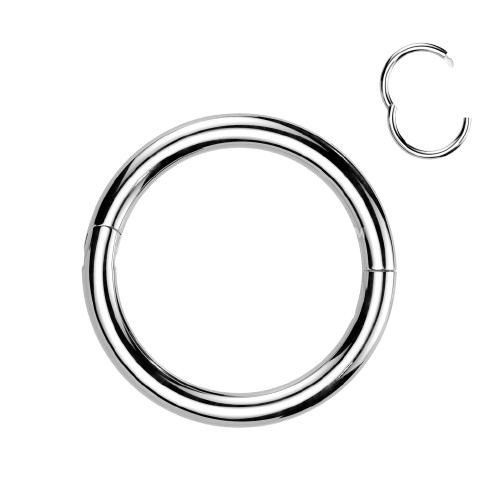 Implant Grade Titanium Half Closure New Secure Hook Hinged Segment Ring Hinged Ring Skin Metals